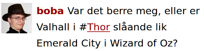 Var det berre meg, eller er Valhall i #Thor slåande lik Emerald City i Wizard of Oz?